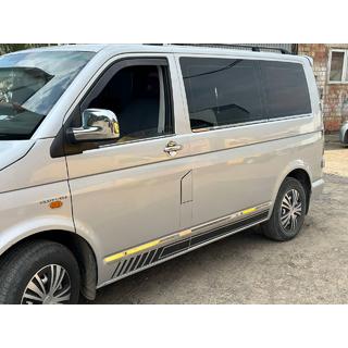Nedre vindueslister (6 dele, rustfrit stål) Volkswagen T6 2015–2024 foto 1