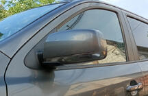 Hyundai Santa Fe 2 2006–2012 Spejlkapper i rustfrit stål (2 stk.) foto 1