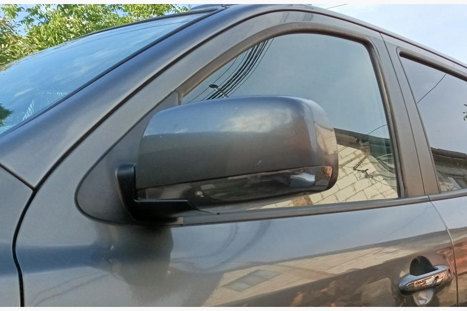 Hyundai Santa Fe 2 2006–2012 Spejlkapper i rustfrit stål (2 stk.) Image