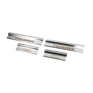 Carmos indvendige dørtrinslister (4 stk., rustfrit stål) Volkswagen Touareg 2002–2010 foto 1