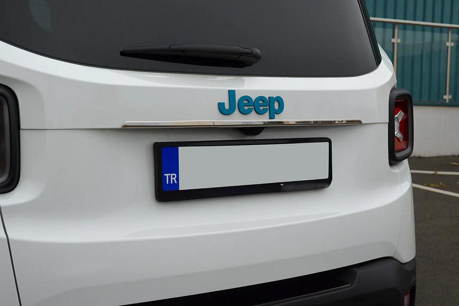 Jeep Renegade 2014– Kromliste over nummerpladen (rustfrit stål) Image