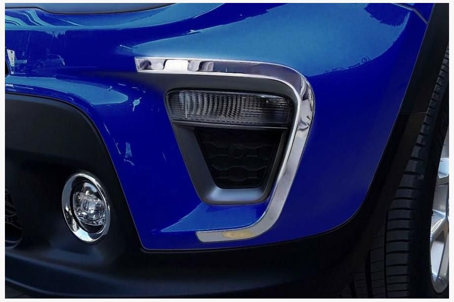 Jeep Renegade 2014– Kromrammer til tågelygter 2019+ (2 stk. rustfrit stål) Image