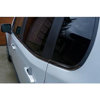 Vindueslister sort krom (6 stk., rustfrit stål) Jeep Renegade 2014– foto 2
