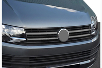 Volkswagen T6 2015–2024 Kølergrill-lister sort krom 2015-2019 (4 stk., rustfrit stål) foto 1