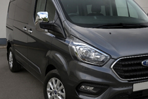 Ford Custom 2013–2022 Sidespejlkapper mat grå (2 stk., plast) foto 1