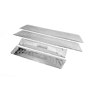 Indvendige dørtrinslister i sort krom (rustfrit stål) foto 4