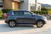 Kia Sportage 2010–2015 Sidetrin Maydos V2 (2 stk., aluminium ↗ rustfrit stål) foto 1