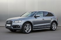 Audi Q5 2008–2017 Sidetrin Maydos V2 (2 stk., aluminium ↗ rustfrit stål) foto 1