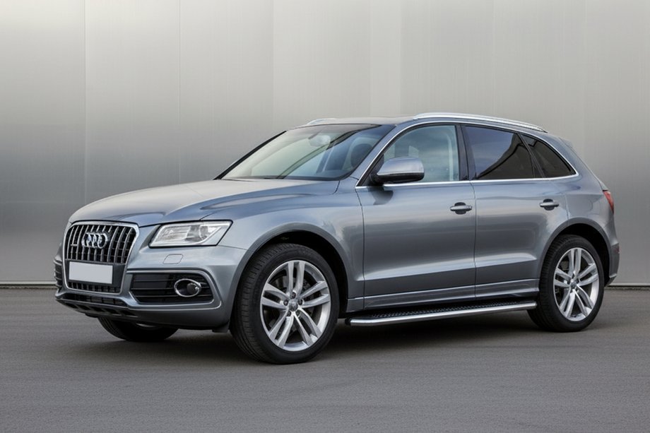 Audi Q5 2008–2017 Sidetrin Maydos V2 (2 stk., aluminium ↗ rustfrit stål) Image