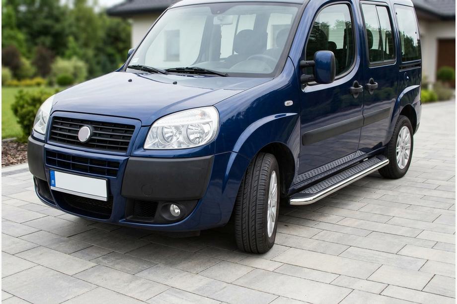 Fiat Doblo I 2005–2010 Sidetrin Maydos V2 (2 stk., aluminium ↗ rustfrit stål) Standard base Image