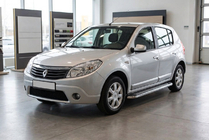Renault Sandero 2007–2013 Sidetrin Maydos V2 (2 stk., aluminium ↗ rustfrit stål) foto 1