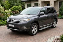 Toyota Highlander 2008–2013 Sidetrin Maydos V2 (2 stk., aluminium ↗ rustfrit stål) foto 1