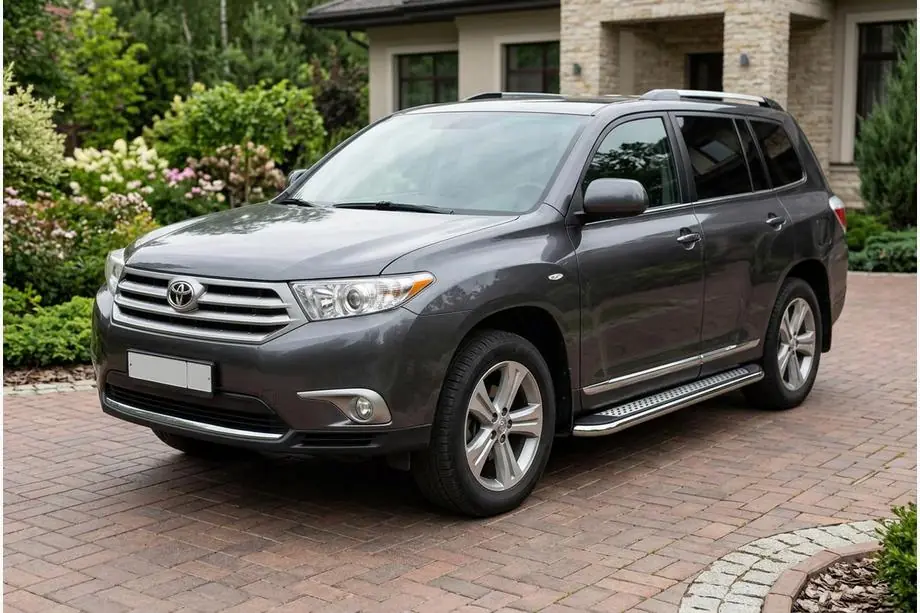 Toyota Highlander 2008–2013 Sidetrin Maydos V2 (2 stk., aluminium ↗ rustfrit stål) Image