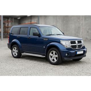 Sidetrin Maydos V2 (2 stk., aluminium ↗ rustfrit stål) Dodge Nitro 2006–2011 foto 1