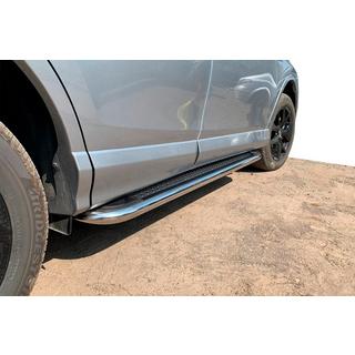 Sidetrin Maydos V2 (2 stk., aluminium ↗ rustfrit stål) Toyota Rav 4 2013–2018 foto 1