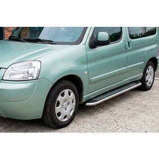 Sidetrin Maydos V2 (2 stk., aluminium ↗ rustfrit stål) Peugeot Partner 1996–2008 foto 1
