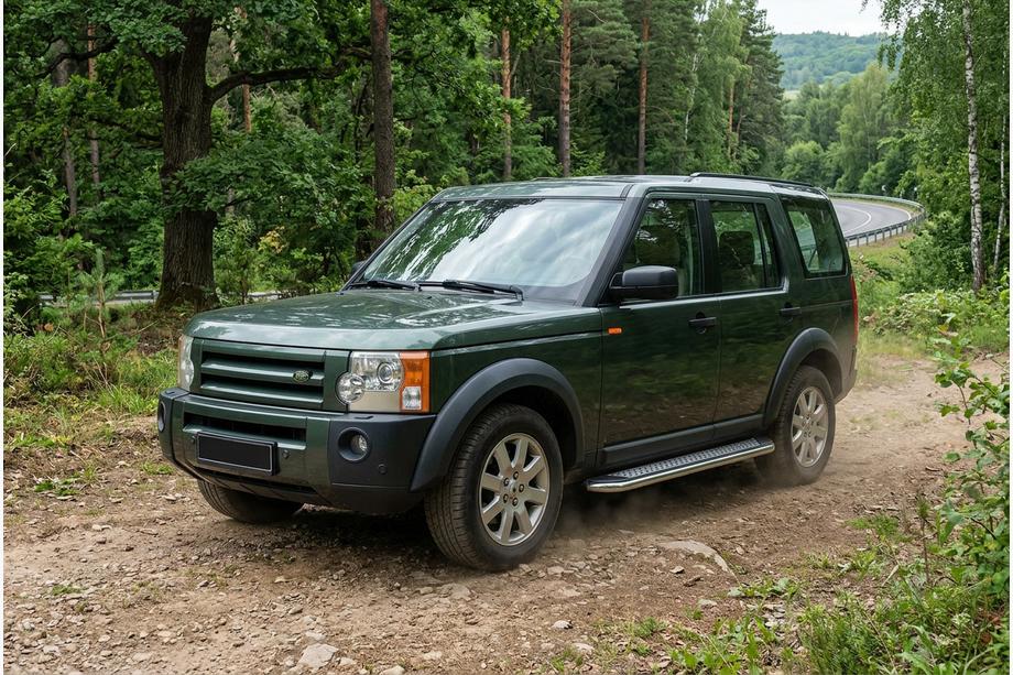 Land Rover Discovery III 2004–2009 Sidetrin Maydos V2 (2 stk., aluminium ↗ rustfrit stål) Image