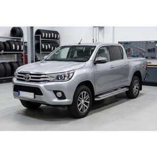 Sidetrin Maydos V2 (2 stk., aluminium ↗ rustfrit stål) Toyota Hilux 2015– foto 1