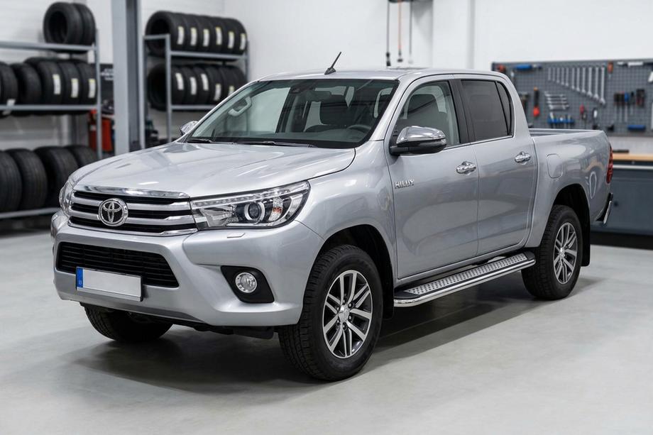 Toyota Hilux 2015– Sidetrin Maydos V2 (2 stk., aluminium ↗ rustfrit stål) Image