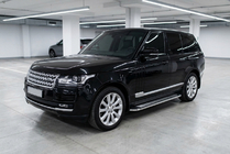 Range Rover IV L405 2013–2021 Sidetrin Maydos V2 (2 stk., aluminium ↗ rustfrit stål) foto 1