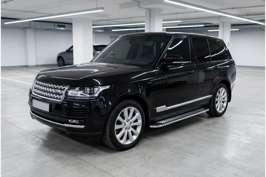 Range Rover IV L405 2013–2021 Sidetrin Maydos V2 (2 stk., aluminium ↗ rustfrit stål) Image