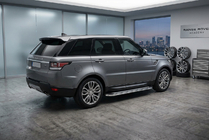 Range Rover Sport 2014–2022 Sidetrin Maydos V2 (2 stk., aluminium ↗ rustfrit stål) foto 1