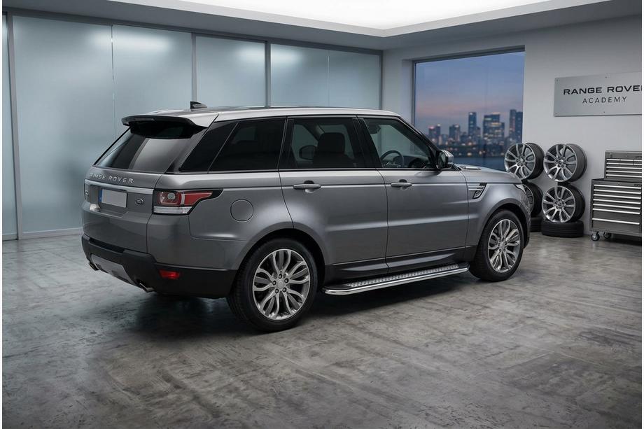 Range Rover Sport 2014–2022 Sidetrin Maydos V2 (2 stk., aluminium ↗ rustfrit stål) Image