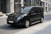 Mercedes Citan 2013–2021 Sidetrin Maydos V2 (2 stk., aluminium ↗ rustfrit stål) Lang akselafstand foto 1