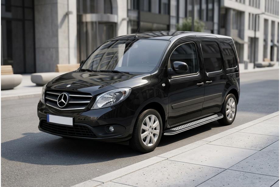 Mercedes Citan 2013–2021 Sidetrin Maydos V2 (2 stk., aluminium ↗ rustfrit stål) Lang akselafstand Image