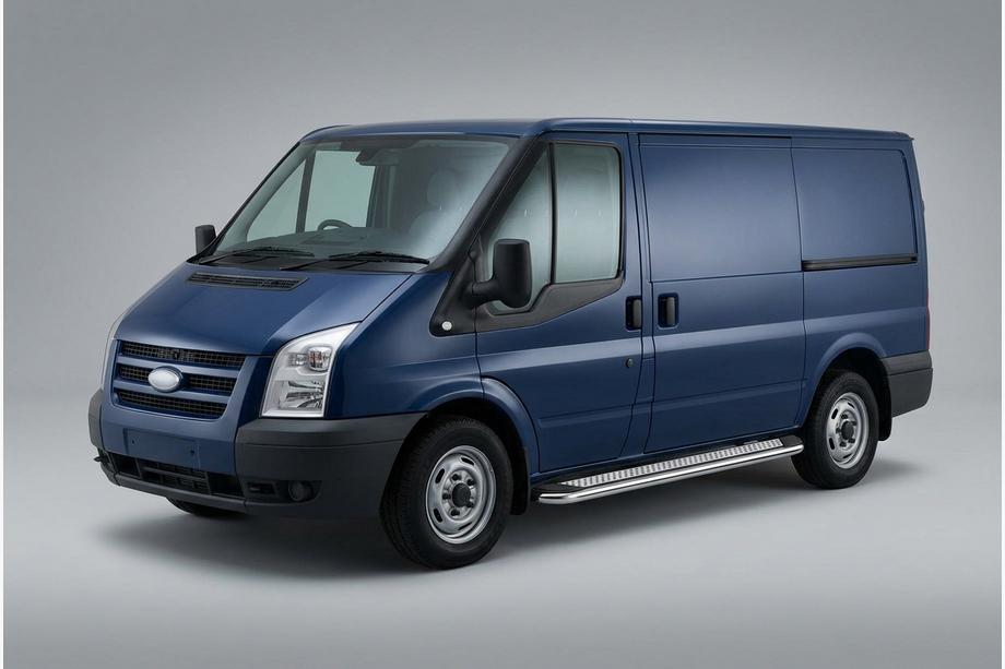 Ford Transit 2000–2014 Sidetrin Maydos V2 (2 stk., aluminium ↗ rustfrit stål) Image