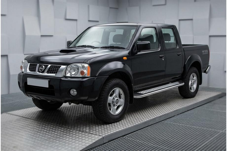 Nissan NP300 1999–2015 Sidetrin Maydos V2 (2 stk., aluminium ↗ rustfrit stål) Image