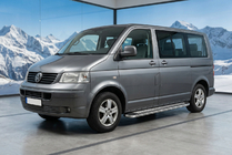 Volkswagen T5 Transporter 2003–2010 Sidetrin Maydos V2 (2 stk., aluminium ↗ rustfrit stål) Kort akselafstand foto 1