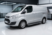 Ford Custom 2013–2022 Maydos V1 sidetrin (2 stk., aluminium + rustfrit stål) foto 1
