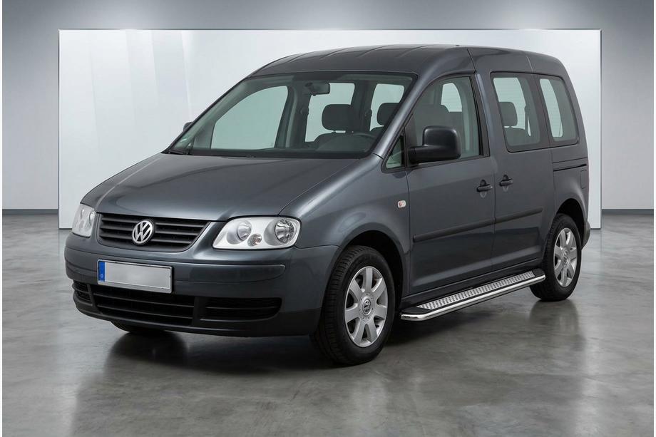 Volkswagen Caddy 2004–2010 Sidetrin Maydos V2 (2 stk., aluminium ↗ rustfrit stål) Maxi hjulbase Image