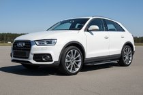 Audi Q3 2011–2019 Sideskørter Bosphore Grey (2 stk., aluminium) foto 1