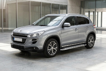 Peugeot 4008 2012–2017 Sidetrin Maydos V2 (2 stk., aluminium ↗ rustfrit stål) foto 1