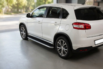 Peugeot 4008 2012–2017 Sidetrin Tayga (2 stk., aluminium) foto 1