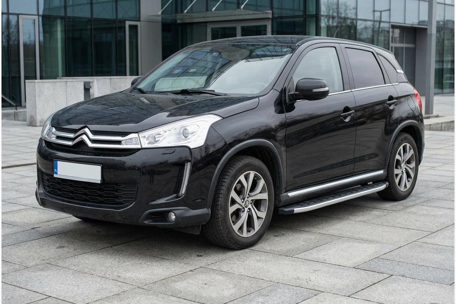 Citroen C-4 Aircross 2012–2017 Fullmond sidetrin (2 stk., aluminium) Image