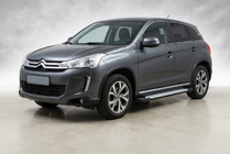 Citroen C-4 Aircross 2012–2017 Sidetrin X5-type (2 stk., aluminium) foto 1
