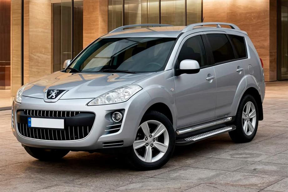 Peugeot 4007 2007–2013 Sidetrin Line (2 stk., aluminium) Image