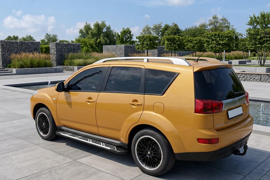 Peugeot 4007 2007–2013 Sunrise sidetrin (2 stk., aluminium) Foto 1
