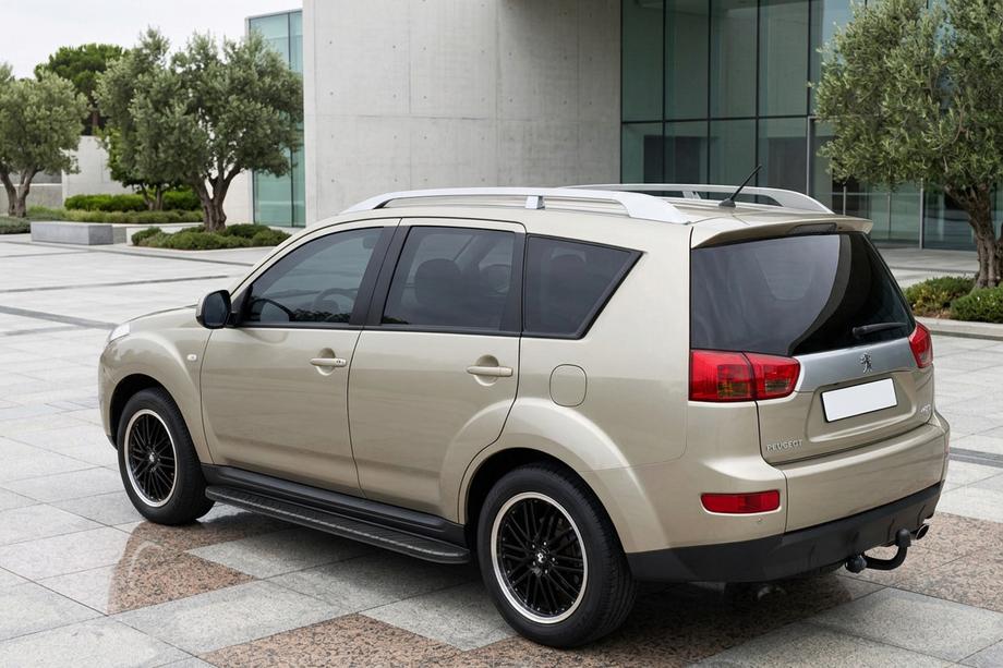 Peugeot 4007 2007–2013 Bosphorus Black sidetrin (2 stk., aluminium) Image