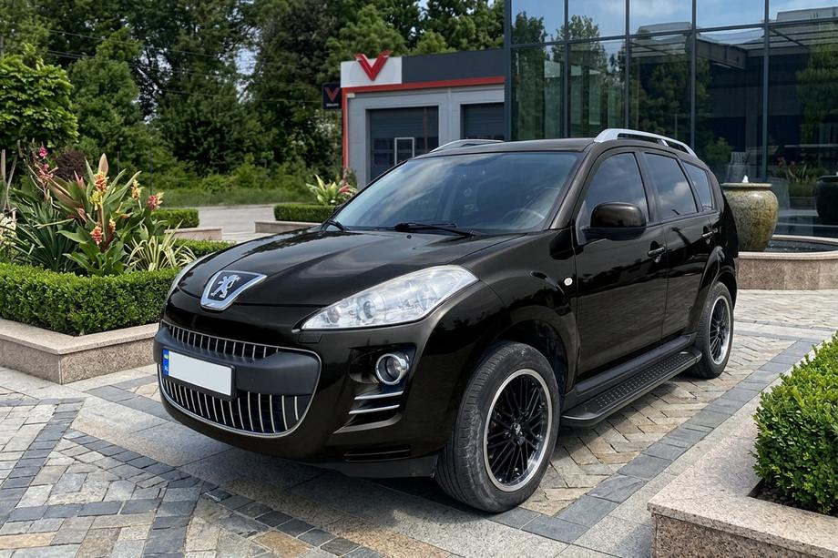 Peugeot 4007 2007–2013 Sidetrin Allmond Black (2 stk., aluminium) Image