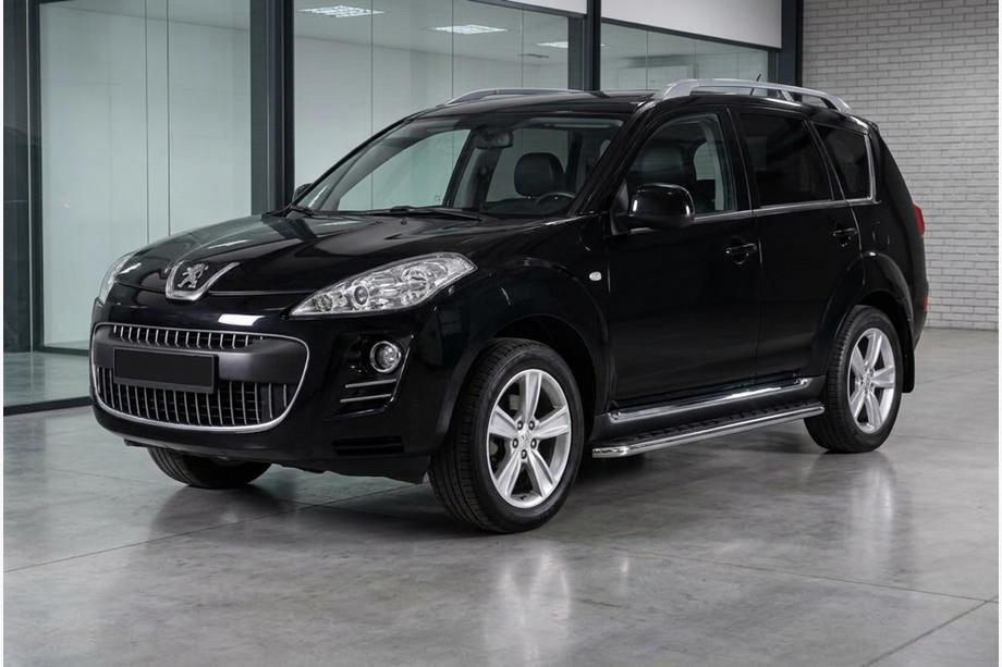 Peugeot 4007 2007–2013 Maydos V1 sidetrin (2 stk., aluminium + rustfrit stål) Image