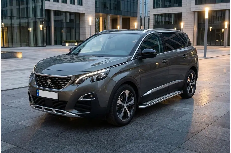 Peugeot 5008 2016–2023 Sidetrin Maydos V2 (2 stk., aluminium ↗ rustfrit stål) Image