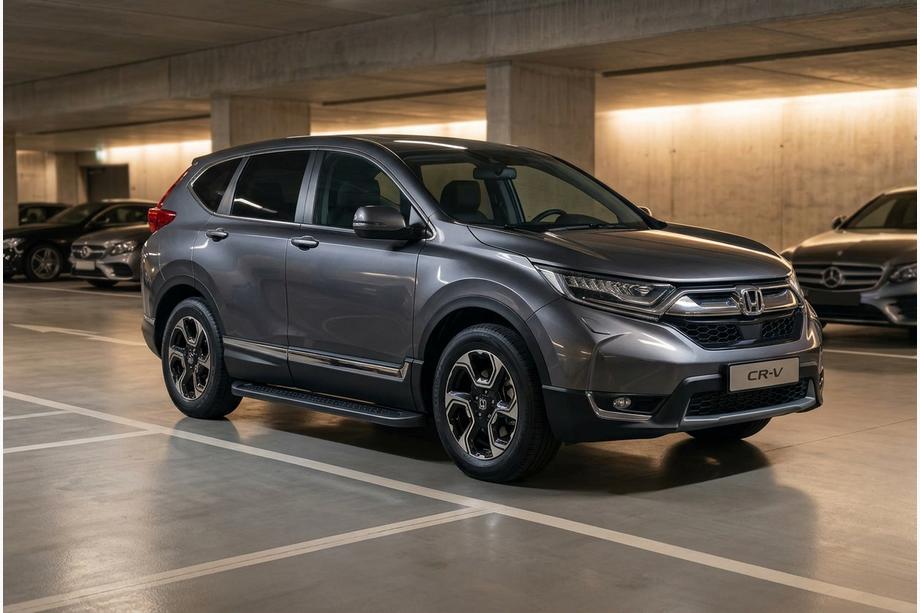 Honda CRV 2017–2022 Sidetrin Allmond Black (2 stk., aluminium) Image