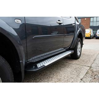Sidetrin X5-type (2 stk., aluminium) foto 1