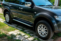 Fiat Fullback 2016– Sidetrin Maydos V2 (2 stk., aluminium ↗ rustfrit stål) foto 7