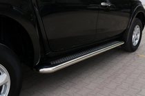Fiat Fullback 2016– Sidetrin Maydos V2 (2 stk., aluminium ↗ rustfrit stål) foto 3