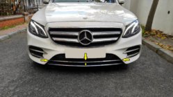 Mercedes E-klasse W213 2016–2023 Kromliste til forreste kofanger 2016-2019 (rustfrit stål) foto 1